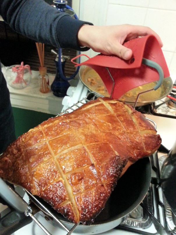 There's people fighting off-camera....