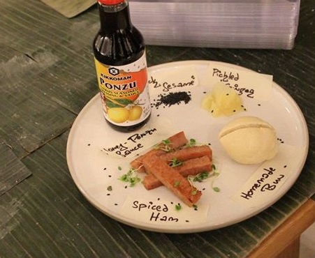 Components of the Spam Dog: Homemade Hot Dog Bun, 