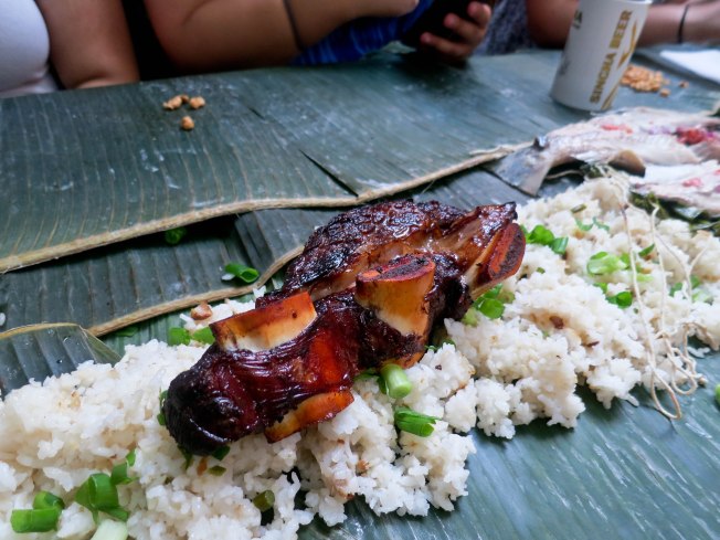 Crispy Tadyang ng Baka (Crispy Beef Short Ribs)...and this was the smallest cut we had too!