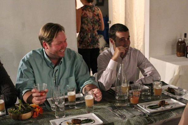 It wouldn't have been a dinner without laughter...