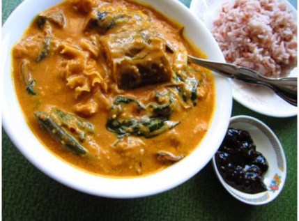 Astig Vegan's Kare-Kare made with Banana Blossoms and Snow Fungus.  And the Bagoong you ask?...