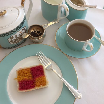 Battenburg Cake at Fortnum & Mason